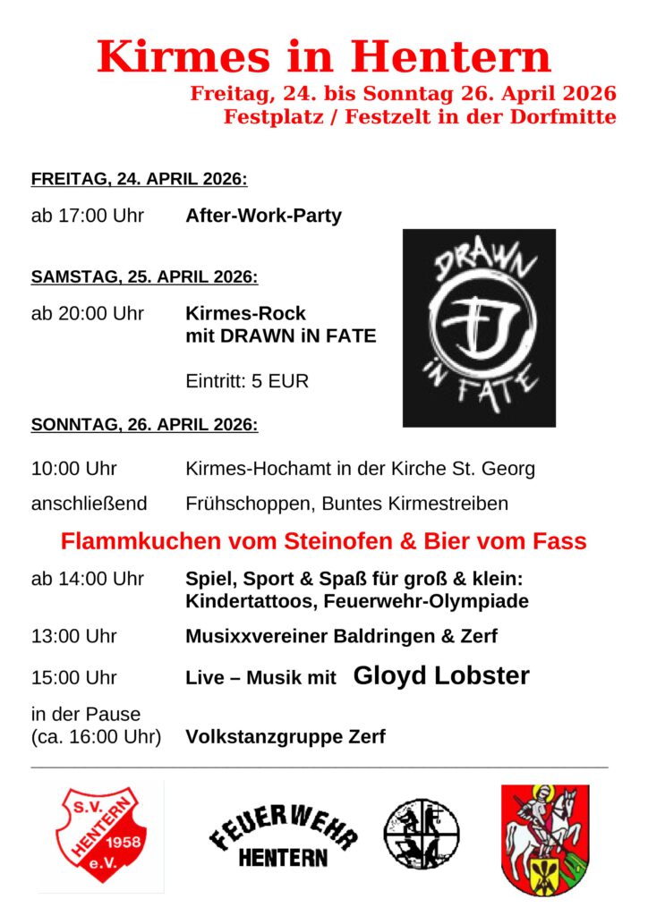 Kirmes in Hentern 2026